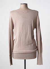 Gilet manches longues beige LC COUTURE pour femme seconde vue