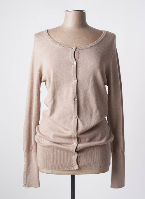 Gilet manches longues beige LC COUTURE pour femme