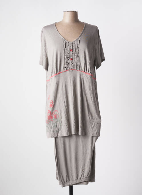 Pyjama gris EGATEX pour femme