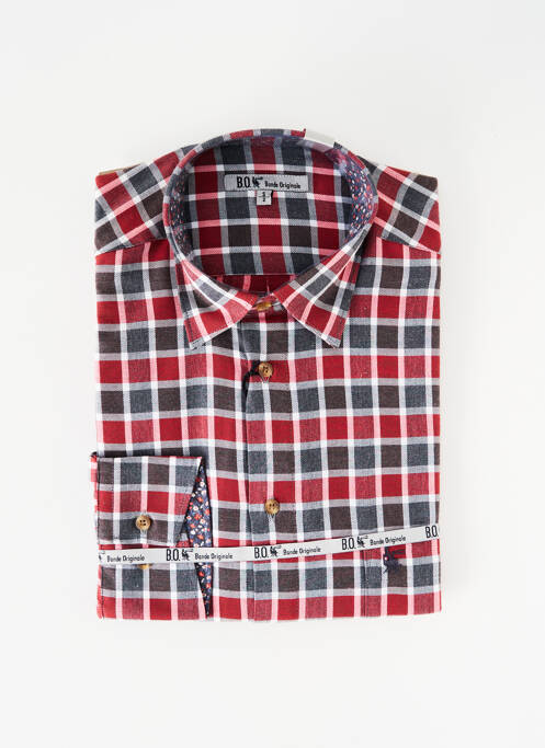 Chemise manches longues rouge BANDE ORIGINALE pour homme