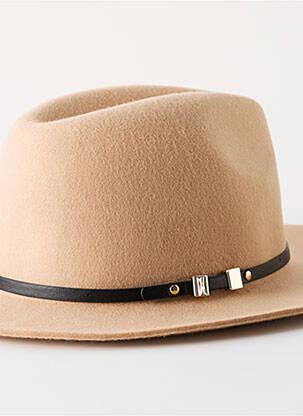 Chapeau beige PIECES femme