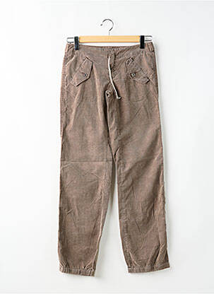 Pantalon droit stretch taille basse marron DIESEL femme