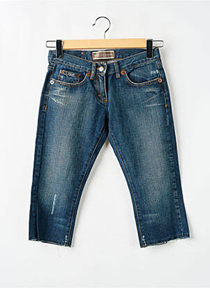Pantacourt coupe droite bleu BRAY STEVE ALAN femme