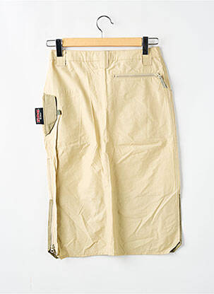 Jupe mi-longue coupe droite beige KILLAH femme