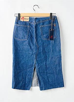 Jupe mi-longue taille normale bleu REPLAY femme