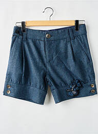 Short fermeture zippée sous rabat boutonné bleu MISS SIXTY femme