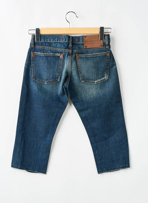 Pantacourt coupe droite bleu BRAY STEVE ALAN femme