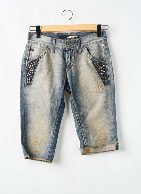 Pantacourt poches bleu MISS SIXTY femme