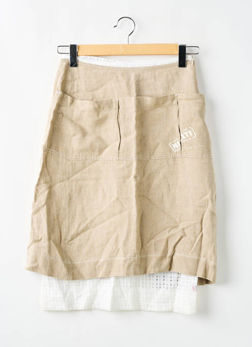 Jupe mi-longue beige MISS SIXTY pour femme