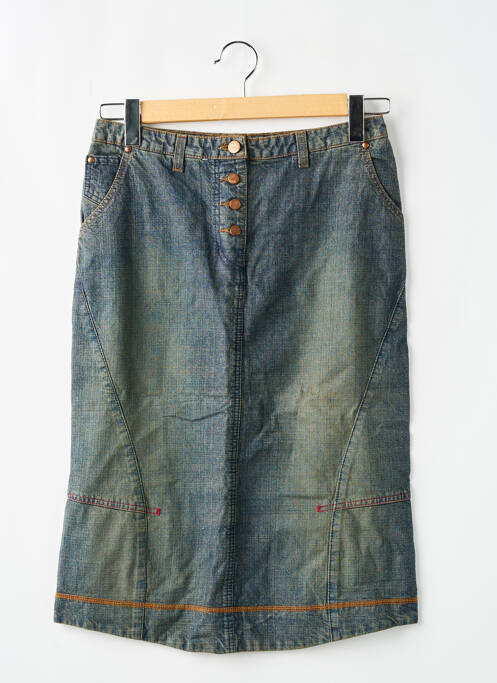 Jupe mi-longue bleu KILLAH pour femme