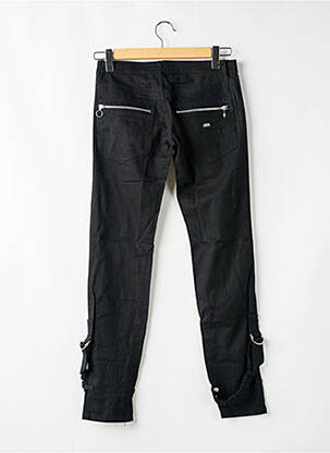 Pantalon droit fermeture zippée sous rabat boutonné noir MISS SIXTY femme