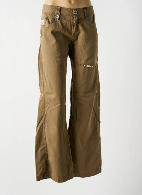 Pantalon flare coupe évasée beige REPLAY femme