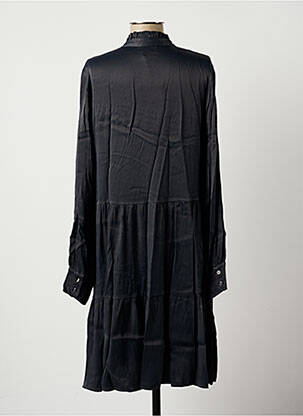 Robe mi-longue coupe fluide manches longues gris LA FEE MARABOUTEE femme