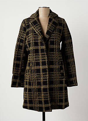 Manteau long coupe cintrée sans capuche vert LA FÉE ATELIER BY LA FÉE MARABOUTÉE femme