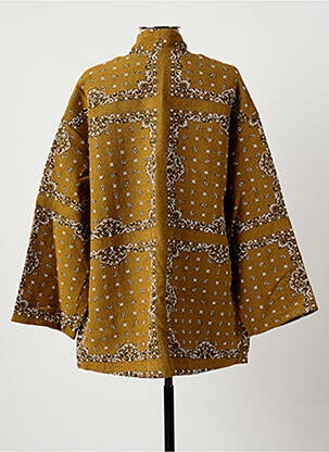 Veste casual coupe droite jaune LA FÉE ATELIER BY LA FÉE MARABOUTÉE femme