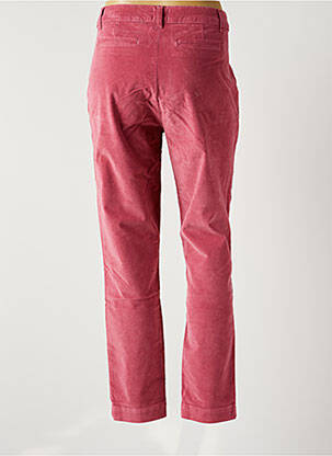 Pantalon chino fermeture zippée sous rabat boutonné taille normale rose LA FEE MARABOUTEE femme