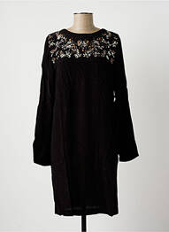 Robe mi-longue manches longues manches longues noir LA FEE MARABOUTEE femme