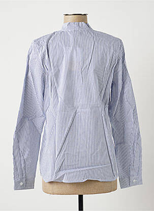 Chemisier coupe cintrée manches longues bleu LA FÉE ATELIER BY LA FÉE MARABOUTÉE femme