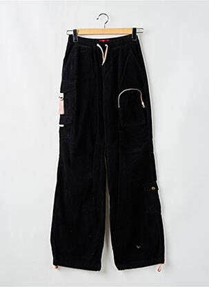 Pantalon cargo taille haute taille haute noir KILLAH femme