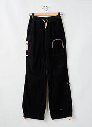 Pantalon cargo coupe droite taille haute noir KILLAH femme
