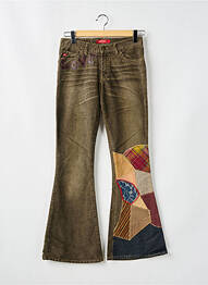 Pantalon flare stretch taille normale marron MISS SIXTY femme