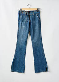Jeans bootcut taille haute taille haute bleu CORLEONE femme