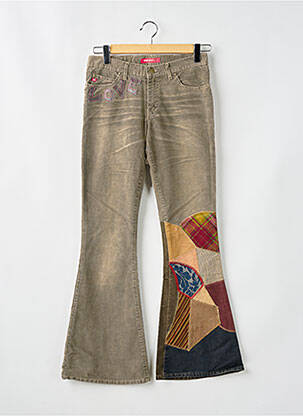 Pantalon flare stretch taille normale beige MISS SIXTY femme