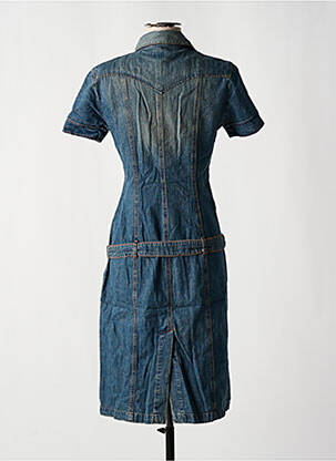 Robe mi-longue manches courtes manches courtes bleu MISS SIXTY femme