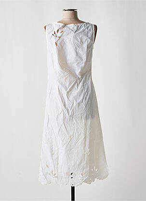 Robe mi-longue coupe fluide sans manche beige MISS SIXTY femme