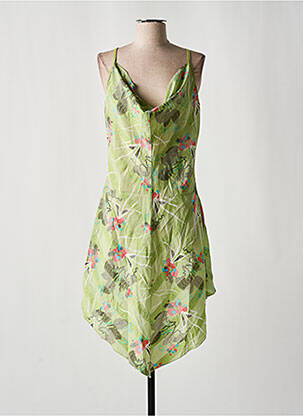 Robe mi-longue coupe fluide sans manche vert DIESEL femme