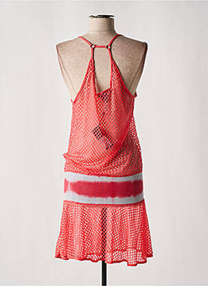 Robe mi-longue imprimé fantaisie sans manche rose DIESEL femme
