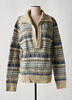 Pull col v manches longues bleu DIESEL femme