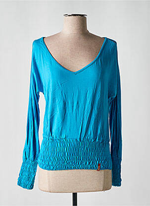 Top stretch manches longues bleu MISS SIXTY femme