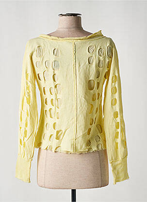 Top stretch manches longues jaune DIESEL femme