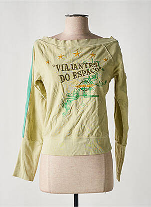 Pull col bateau manches longues vert DIESEL femme
