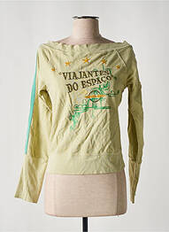 Pull col bateau manches longues vert DIESEL femme