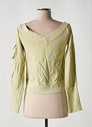 Pull col bateau manches longues vert DIESEL femme