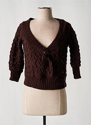 Pull stretch manches longues marron MISS SIXTY femme