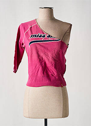Top stretch manches courtes rose MISS SIXTY femme