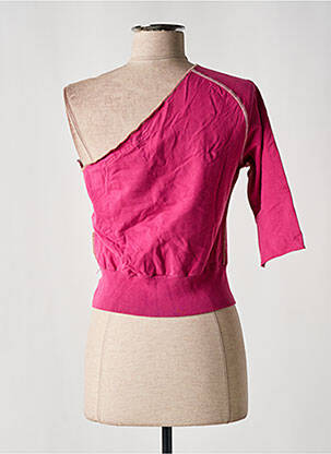 Top stretch manches courtes rose MISS SIXTY femme