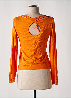 Top tissage jersey manches longues orange KILLAH femme