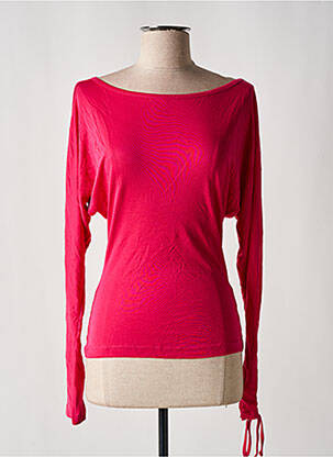 Top tissage jersey manches longues rose MISS SIXTY femme
