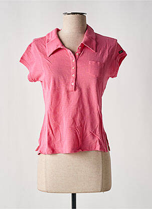 Polo stretch manches courtes rose MISS SIXTY femme