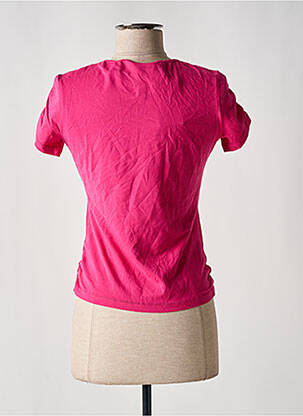 Top stretch manches courtes rose REPLAY femme
