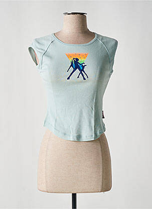 Top stretch manches courtes bleu KILLAH femme