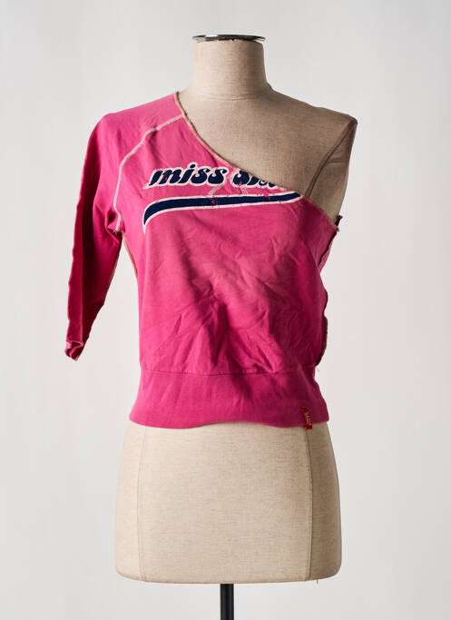 Top stretch manches courtes rose MISS SIXTY femme