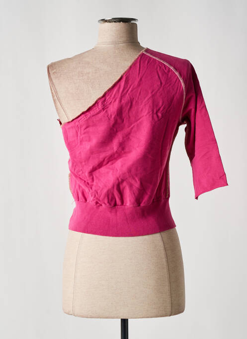 Top stretch manches courtes rose MISS SIXTY femme