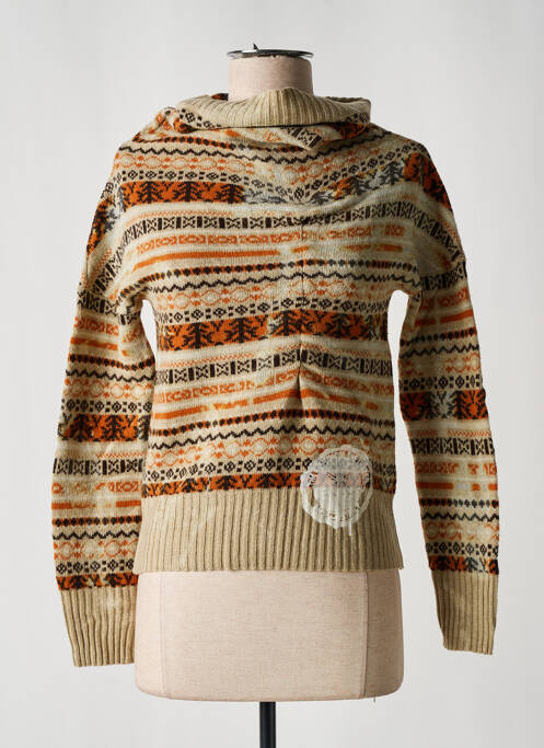 Pull stretch manches longues orange DIESEL femme