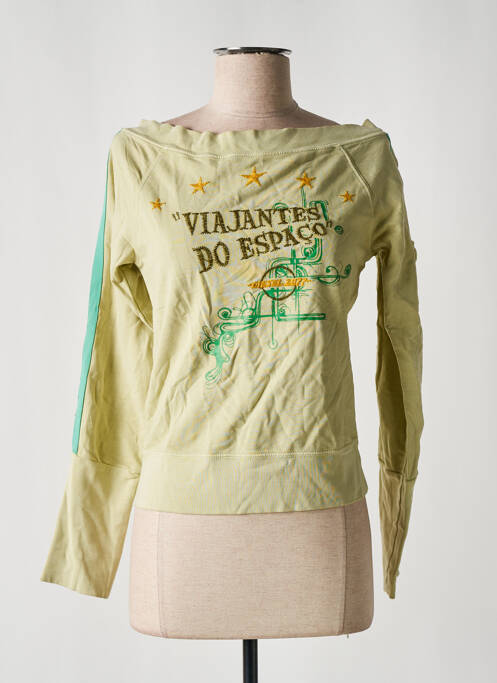 Pull col bateau manches longues vert DIESEL femme