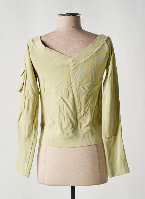 Pull col bateau manches longues vert DIESEL femme